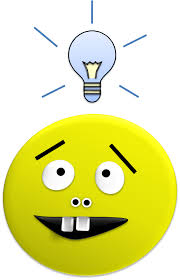 Buck Toothed Smiley with Light Bulb