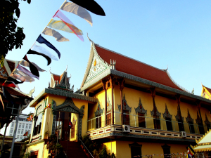 A breeze blew through the gates of this temple and played with the silken flags. I am not sure If I was supposed to be there but it was too picturesque not to take a photo.
