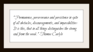 Thomas Carlyle Quote Perseverance