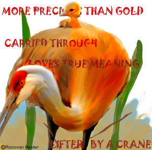 Lifted by A Crane Haiku