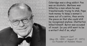 Bennet Cerf on being a Writer Quote