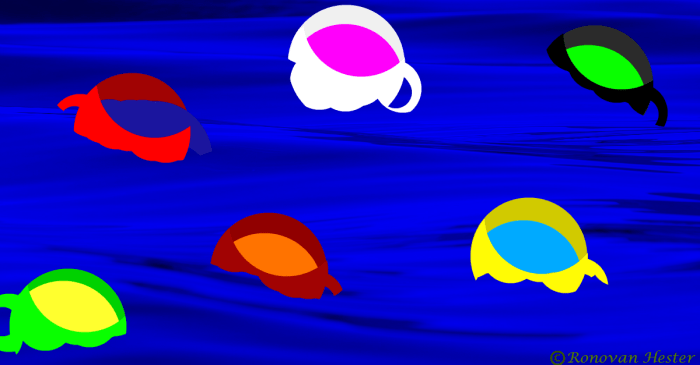 Tea Cups by Ronovan Hester.