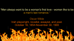 Oscar Wilde Romance Quote