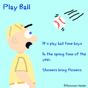 play ball haiku image by Ronovan Hester