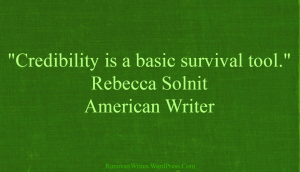 Rebecca Solnit Credibility Quote