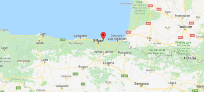 Map of Guernica Spain area