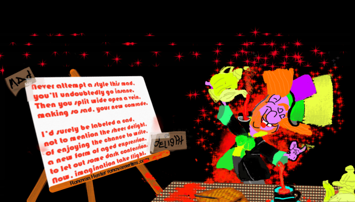 Mad Delight Poem Image mad hatter