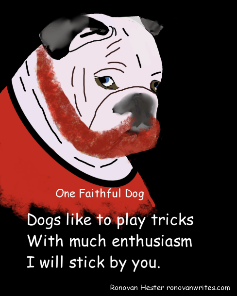 One Faithful Dog poem image Bulldog.