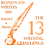 Orange Letters with Qwill and ink, transparent background.