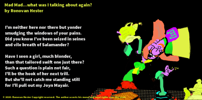 What was I talking about again poetry image Mad Hatter.