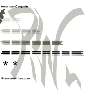 American Cinquain Ronovan Writes image
